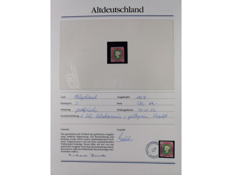 1981/1920, postfrische Sammlung aus Abobezug, dabei einige bessere Ausgaben Bayern, Bergedorf und Thurn und Taxis, gute Erhal