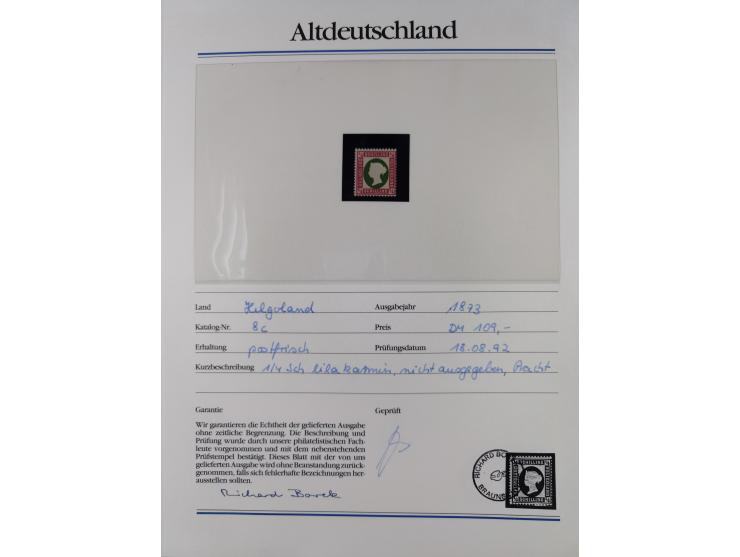 1981/1920, postfrische Sammlung aus Abobezug, dabei einige bessere Ausgaben Bayern, Bergedorf und Thurn und Taxis, gute Erhal