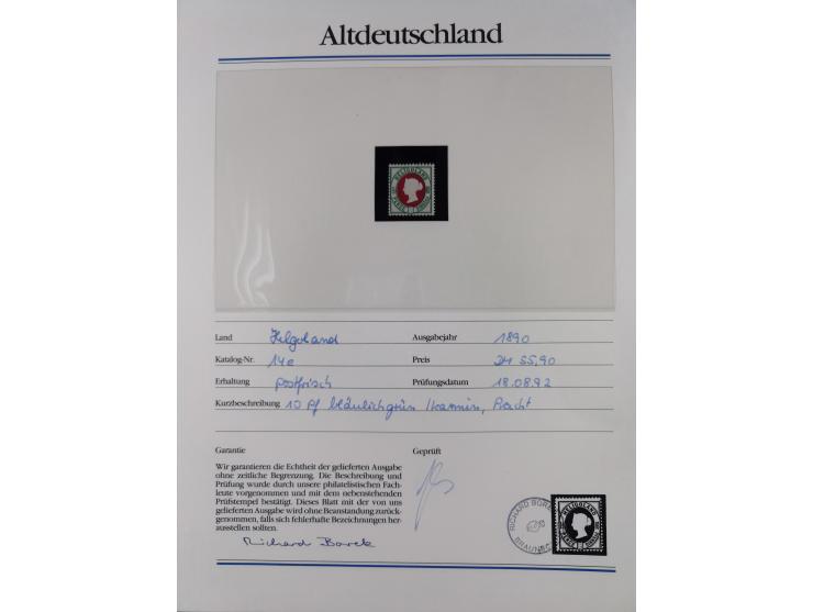 1981/1920, postfrische Sammlung aus Abobezug, dabei einige bessere Ausgaben Bayern, Bergedorf und Thurn und Taxis, gute Erhal