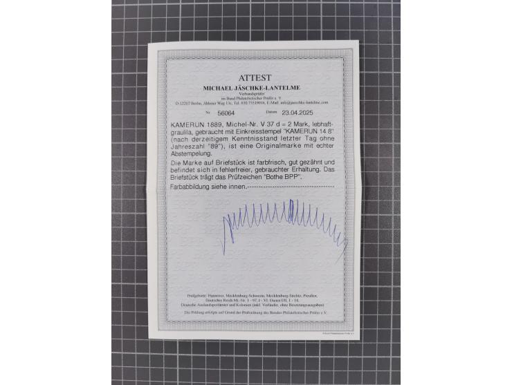 1887/1911, Partie mit besseren Marken ab Vorläufer-Ausgaben, mit DP China Dreierstreifen Mi.-Nr. V37f (FA Jäschke-L. BPP) und