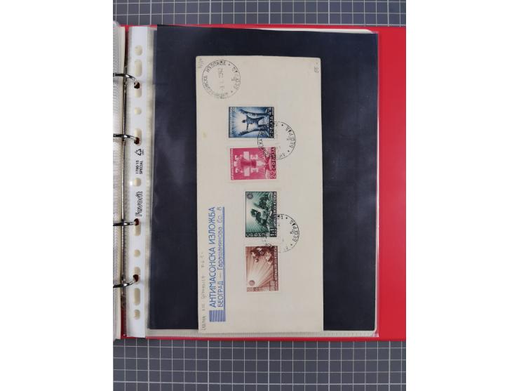 1941/44, kleine Partie mit 34 Briefen und Karten, Schwerpunkt Serbien und Laibach, mit R-Brief und Mischfrankaturen, etc., me