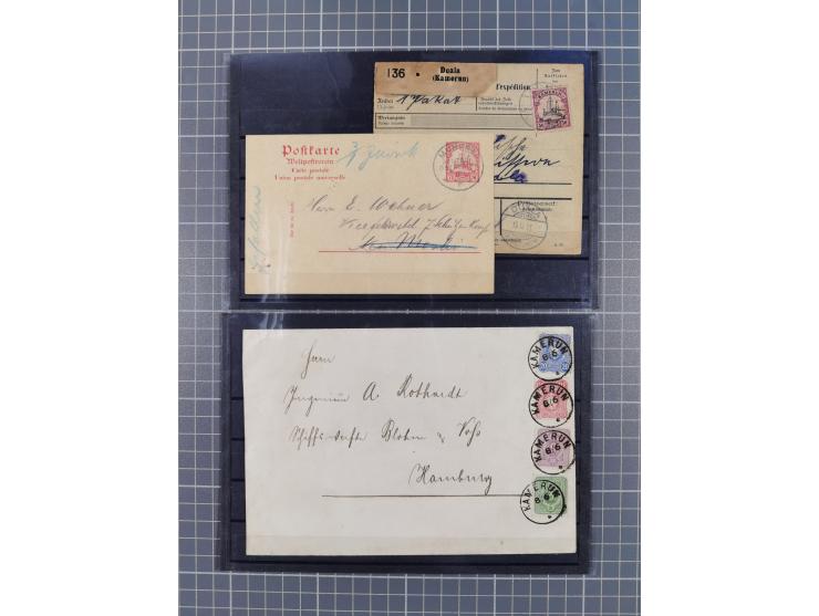 1873/1913, Partie mit 10 Briefen, Karten und GSK mit besseren Stempeln, interessanten Frankaturen und Verwendungen. Dabei u.a