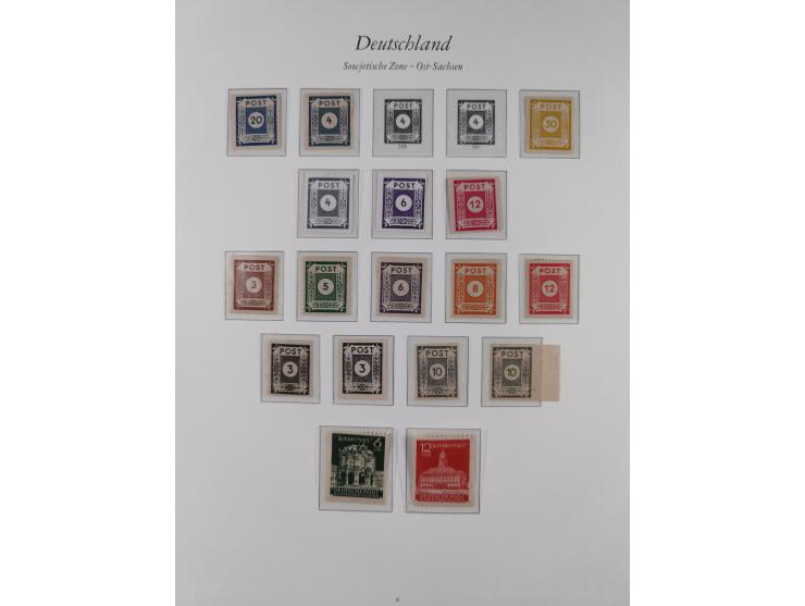 1945/49, in den Hauptnummern überkomplette, fast ausnahmslos postfrische Sammlung, inkl. Mi.-Nr. BIa/b postfrisch bzw. ungebr