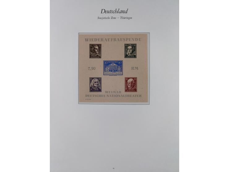 1945/49, in den Hauptnummern überkomplette, fast ausnahmslos postfrische Sammlung, inkl. Mi.-Nr. BIa/b postfrisch bzw. ungebr