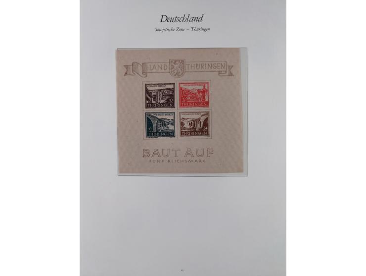 1945/49, in den Hauptnummern überkomplette, fast ausnahmslos postfrische Sammlung, inkl. Mi.-Nr. BIa/b postfrisch bzw. ungebr