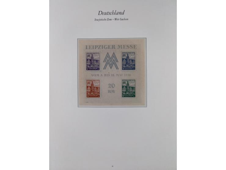 1945/49, in den Hauptnummern überkomplette, fast ausnahmslos postfrische Sammlung, inkl. Mi.-Nr. BIa/b postfrisch bzw. ungebr