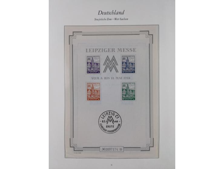 1945/49, in den Hauptnummern überkomplette, fast ausnahmslos postfrische Sammlung, inkl. Mi.-Nr. BIa/b postfrisch bzw. ungebr