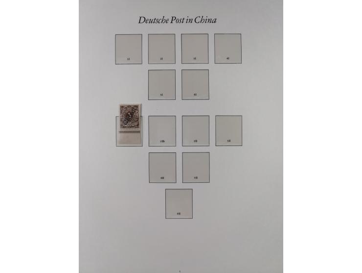 China-Togo, postfrische Sammlung mit besseren Ausgaben aus Borek Abonnement, dabei Mark und Dollar Werte, u.a. DSWA Mi.-Nr. 2