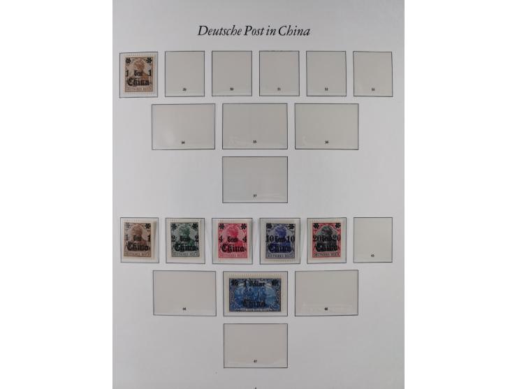 China-Togo, postfrische Sammlung mit besseren Ausgaben aus Borek Abonnement, dabei Mark und Dollar Werte, u.a. DSWA Mi.-Nr. 2