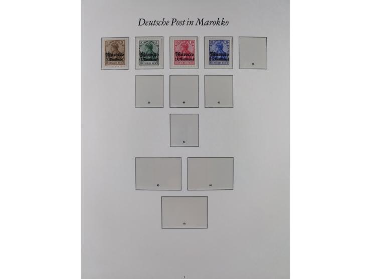 China-Togo, postfrische Sammlung mit besseren Ausgaben aus Borek Abonnement, dabei Mark und Dollar Werte, u.a. DSWA Mi.-Nr. 2