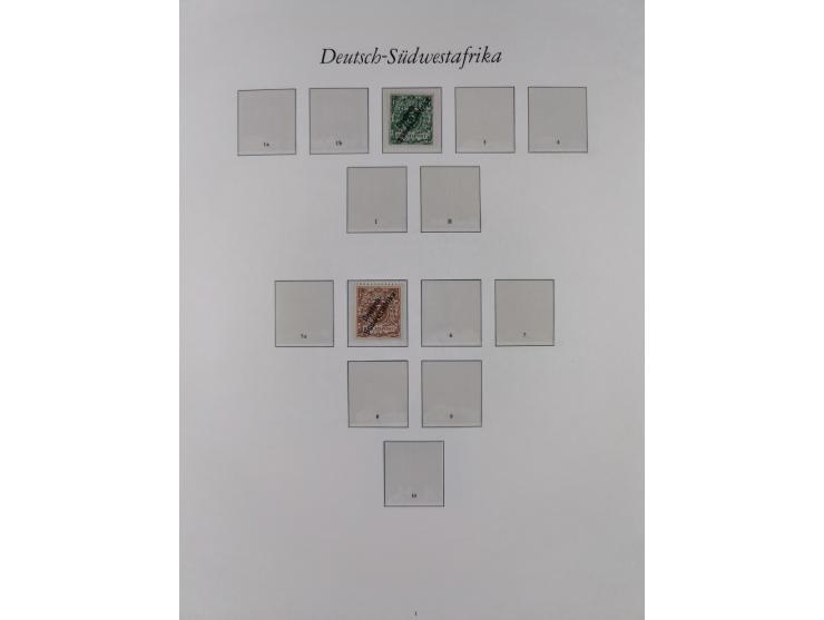 China-Togo, postfrische Sammlung mit besseren Ausgaben aus Borek Abonnement, dabei Mark und Dollar Werte, u.a. DSWA Mi.-Nr. 2