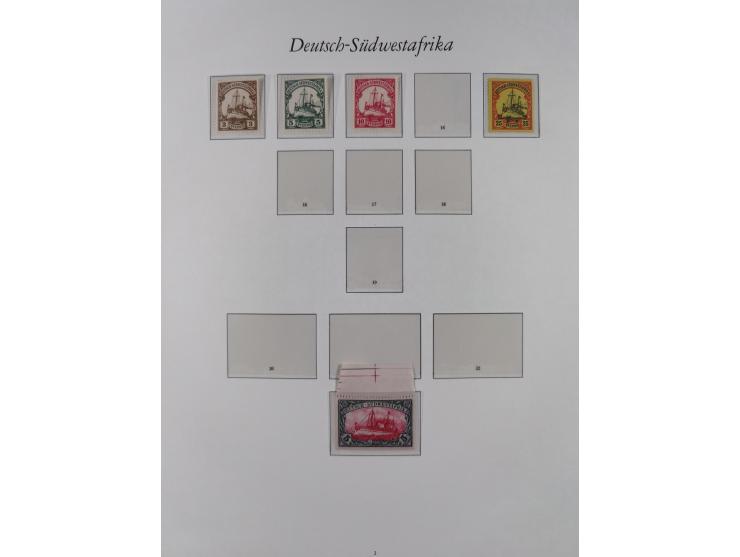 China-Togo, postfrische Sammlung mit besseren Ausgaben aus Borek Abonnement, dabei Mark und Dollar Werte, u.a. DSWA Mi.-Nr. 2