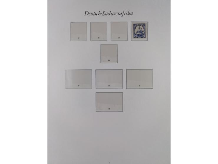 China-Togo, postfrische Sammlung mit besseren Ausgaben aus Borek Abonnement, dabei Mark und Dollar Werte, u.a. DSWA Mi.-Nr. 2