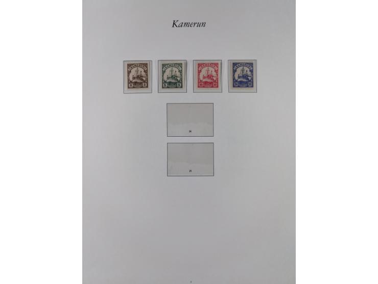 China-Togo, postfrische Sammlung mit besseren Ausgaben aus Borek Abonnement, dabei Mark und Dollar Werte, u.a. DSWA Mi.-Nr. 2