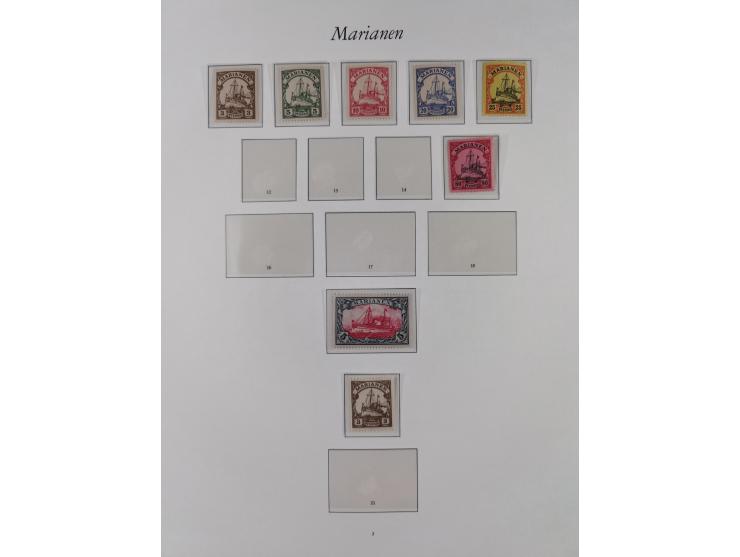 China-Togo, postfrische Sammlung mit besseren Ausgaben aus Borek Abonnement, dabei Mark und Dollar Werte, u.a. DSWA Mi.-Nr. 2