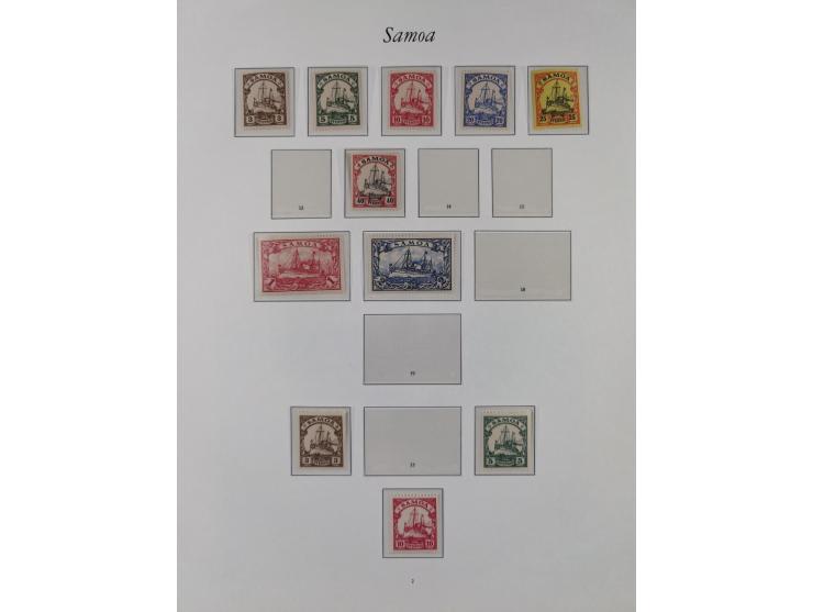 China-Togo, postfrische Sammlung mit besseren Ausgaben aus Borek Abonnement, dabei Mark und Dollar Werte, u.a. DSWA Mi.-Nr. 2