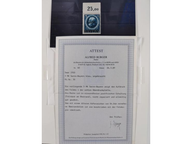 1920/59, postfrische und winzig ungebrauchte Sammlung, bis auf einige frühe kleine Werte komplett, dabei u.a. Mi.-Nr. 16I und