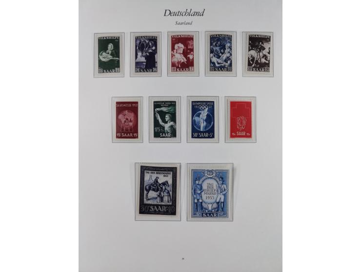 1920/59, postfrische und winzig ungebrauchte Sammlung, bis auf einige frühe kleine Werte komplett, dabei u.a. Mi.-Nr. 16I und