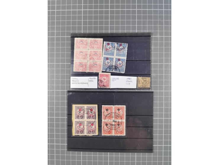 1870/1918, Postal History of Ottoman Iraq including four covers with cancellations of Kerbela, Bagdad and Nedjef Echref, on s