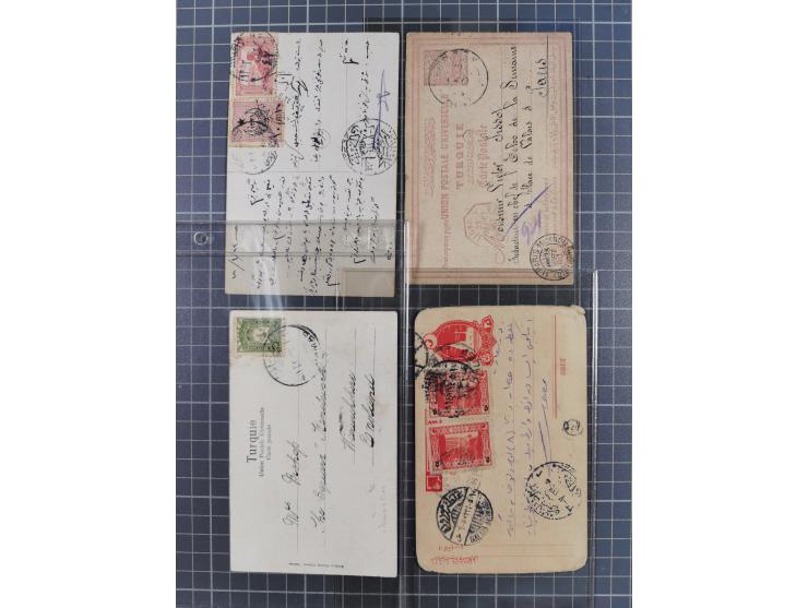 1856/1918, Postal History of Ottoman Syria (7), including prefilatelic cover Alep, Tatar post document with cancellations of 