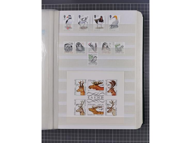 FAUNA: 1940/90 (ca.), collection in album starting with Western Australia Swans, many animal series from Lebanon and Turkey, 