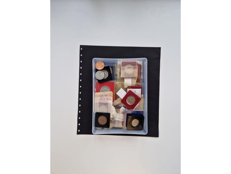 DDR: 1969/90, 5, 10 und 20 Mark Stücke, u.a. 20 Mark 1972 Lucas Cranach, 1975 Bach, verschiedene Erhaltungen, ca. 1,6 kg