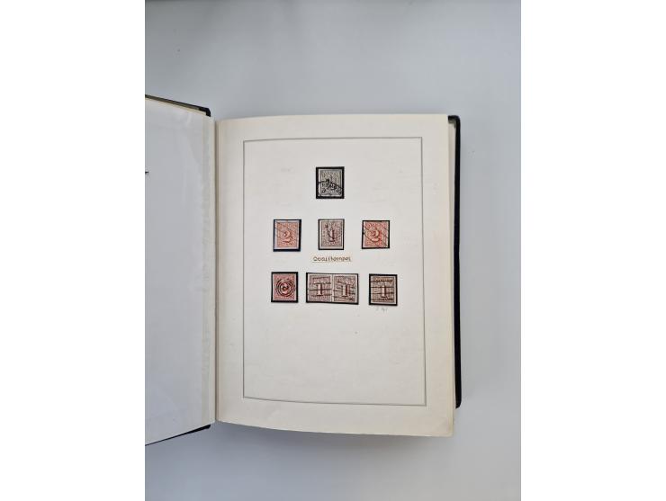 1859/67, die verbleibende gestempelte Sammlung mit lose Marken, Einheiten, Briefstücken und rund 40 frankierten Briefen und G