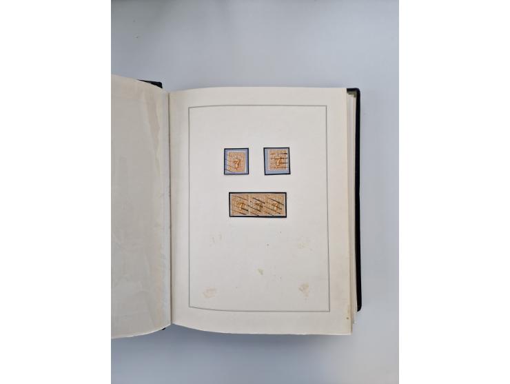 1859/67, die verbleibende gestempelte Sammlung mit lose Marken, Einheiten, Briefstücken und rund 40 frankierten Briefen und G