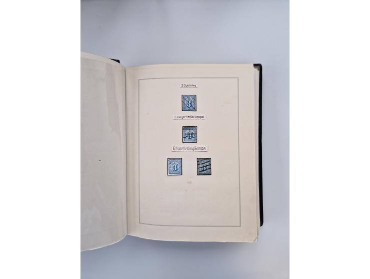 1859/67, die verbleibende gestempelte Sammlung mit lose Marken, Einheiten, Briefstücken und rund 40 frankierten Briefen und G