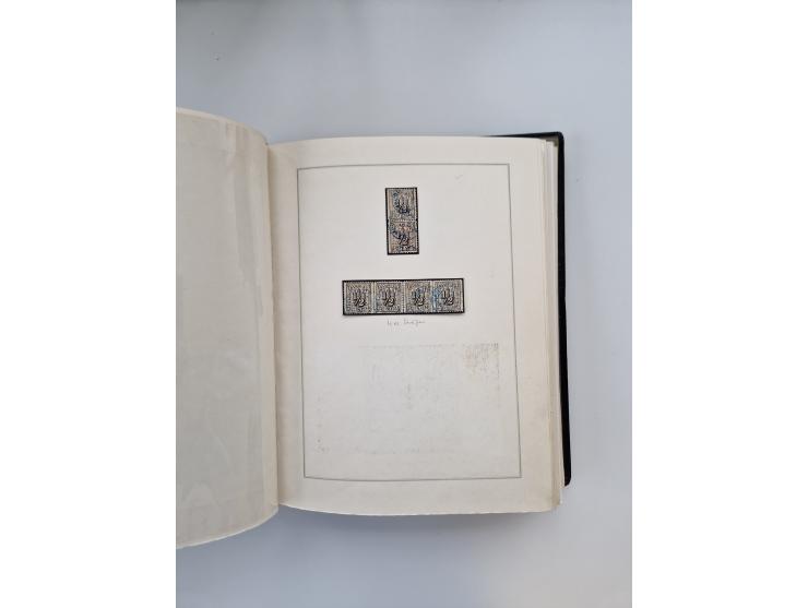 1859/67, die verbleibende gestempelte Sammlung mit lose Marken, Einheiten, Briefstücken und rund 40 frankierten Briefen und G