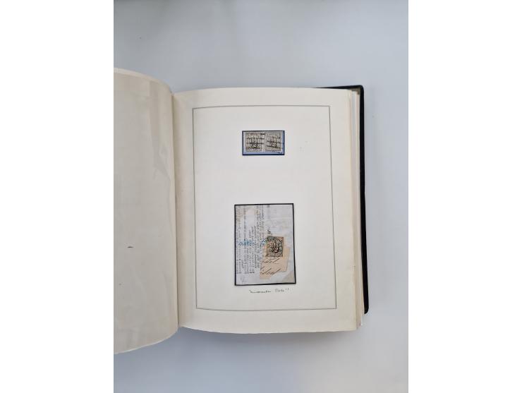 1859/67, die verbleibende gestempelte Sammlung mit lose Marken, Einheiten, Briefstücken und rund 40 frankierten Briefen und G