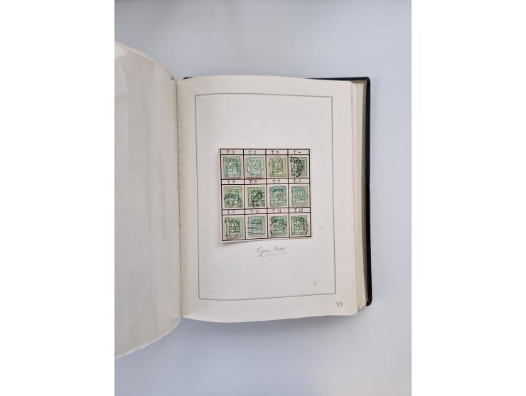 1859/67, die verbleibende gestempelte Sammlung mit lose Marken, Einheiten, Briefstücken und rund 40 frankierten Briefen und G