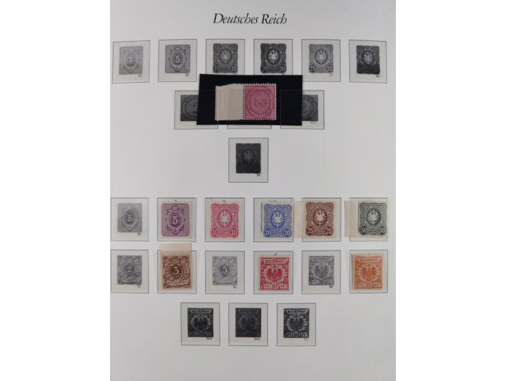 1872/1932, fast ausschließlich postfrische Sammlung ab einem schönen Brustschilde Teil mit etlichen postfrischen Werten, dabe