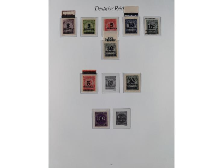 1872/1932, fast ausschließlich postfrische Sammlung ab einem schönen Brustschilde Teil mit etlichen postfrischen Werten, dabe