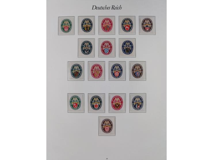 1872/1932, fast ausschließlich postfrische Sammlung ab einem schönen Brustschilde Teil mit etlichen postfrischen Werten, dabe