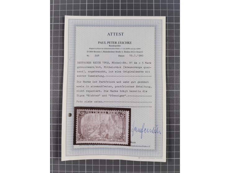 1872/1932, fast ausschließlich postfrische Sammlung ab einem schönen Brustschilde Teil mit etlichen postfrischen Werten, dabe