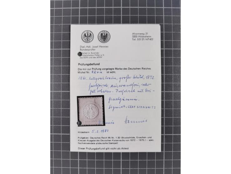 1872/1932, fast ausschließlich postfrische Sammlung ab einem schönen Brustschilde Teil mit etlichen postfrischen Werten, dabe