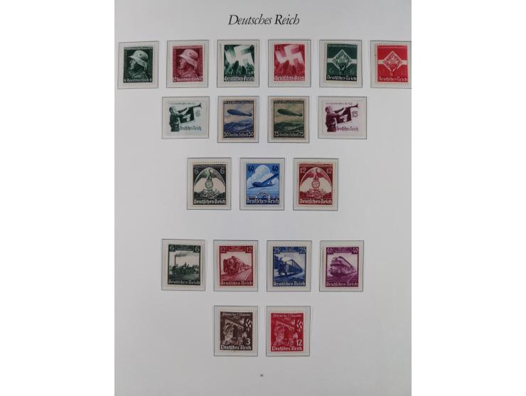 1933/45, meist postfrische und etwas ungebrauchte, in den Hauptnummern komplette Sammlung inkl. Block 2-11, Chicagofahrt, Hin