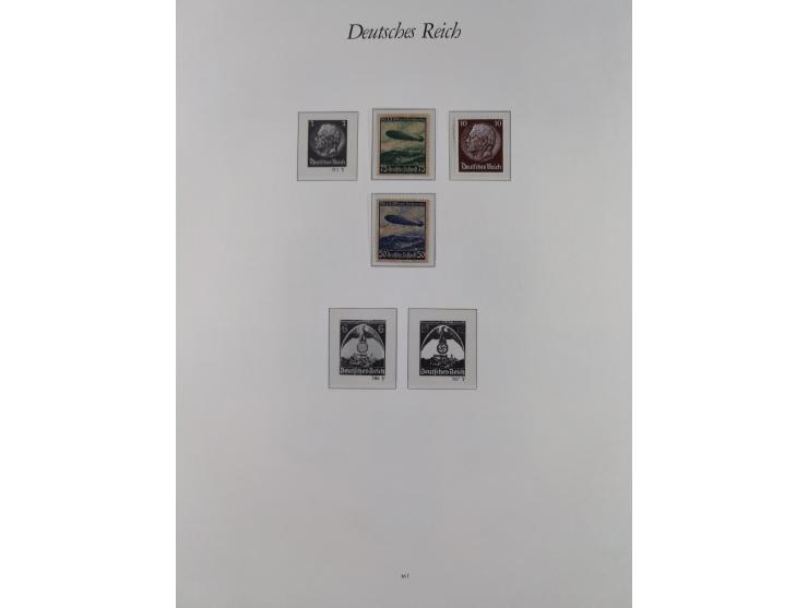 1933/45, meist postfrische und etwas ungebrauchte, in den Hauptnummern komplette Sammlung inkl. Block 2-11, Chicagofahrt, Hin