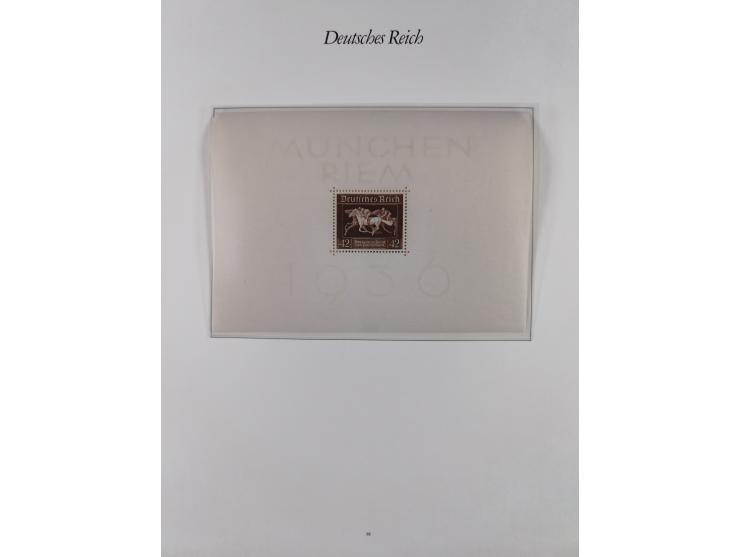 1933/45, meist postfrische und etwas ungebrauchte, in den Hauptnummern komplette Sammlung inkl. Block 2-11, Chicagofahrt, Hin