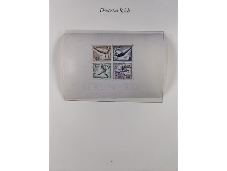 1933/45, meist postfrische und etwas ungebrauchte, in den Hauptnummern komplette Sammlung inkl. Block 2-11, Chicagofahrt, Hin