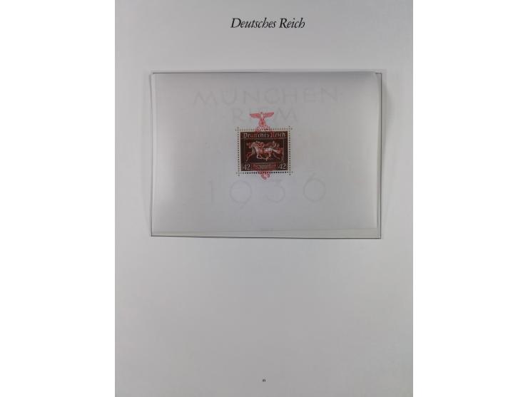 1933/45, meist postfrische und etwas ungebrauchte, in den Hauptnummern komplette Sammlung inkl. Block 2-11, Chicagofahrt, Hin