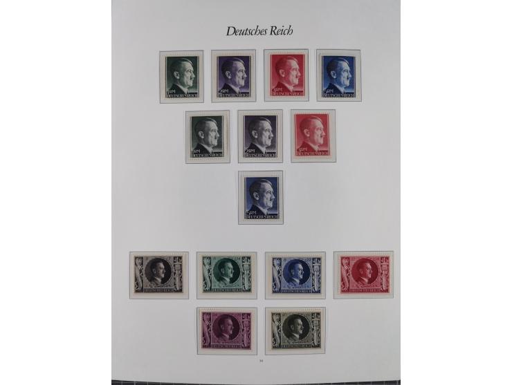 1933/45, meist postfrische und etwas ungebrauchte, in den Hauptnummern komplette Sammlung inkl. Block 2-11, Chicagofahrt, Hin