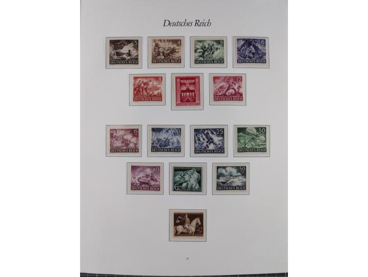 1933/45, meist postfrische und etwas ungebrauchte, in den Hauptnummern komplette Sammlung inkl. Block 2-11, Chicagofahrt, Hin