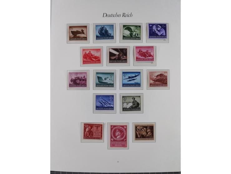 1933/45, meist postfrische und etwas ungebrauchte, in den Hauptnummern komplette Sammlung inkl. Block 2-11, Chicagofahrt, Hin