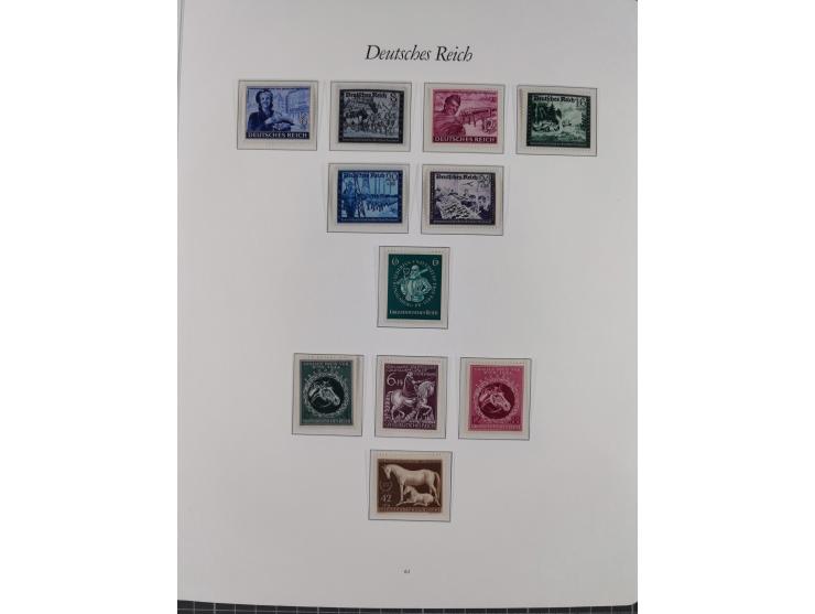 1933/45, meist postfrische und etwas ungebrauchte, in den Hauptnummern komplette Sammlung inkl. Block 2-11, Chicagofahrt, Hin