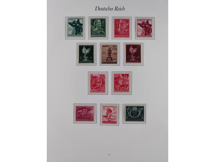 1933/45, meist postfrische und etwas ungebrauchte, in den Hauptnummern komplette Sammlung inkl. Block 2-11, Chicagofahrt, Hin