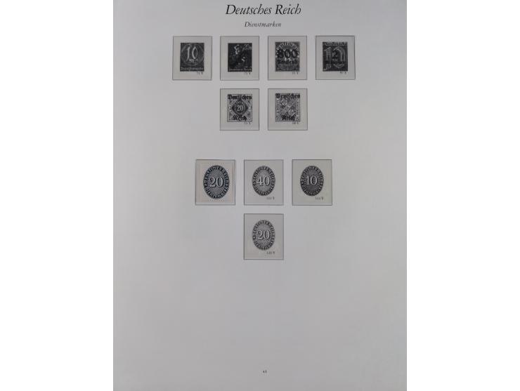 1933/45, meist postfrische und etwas ungebrauchte, in den Hauptnummern komplette Sammlung inkl. Block 2-11, Chicagofahrt, Hin