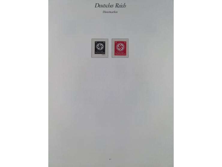 1933/45, meist postfrische und etwas ungebrauchte, in den Hauptnummern komplette Sammlung inkl. Block 2-11, Chicagofahrt, Hin