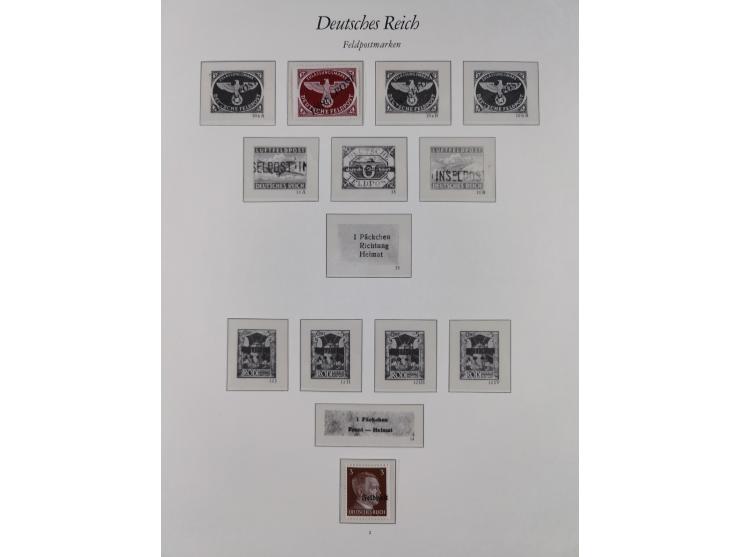 1933/45, meist postfrische und etwas ungebrauchte, in den Hauptnummern komplette Sammlung inkl. Block 2-11, Chicagofahrt, Hin